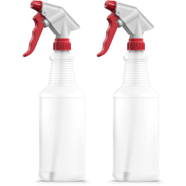 Spray Bottles 24oz for Cleaning Solutions Heavy-Duty Chemical Resistant 100% Leak-Proof USA Made